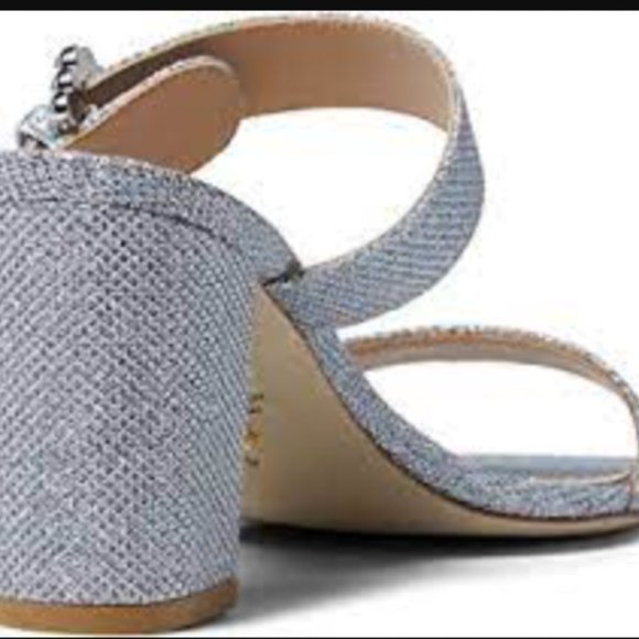 Stuart Weitzman Piper 75mm Crystal/Pearl-Embellished Block-Heel Sandals - Picture 5 of 16